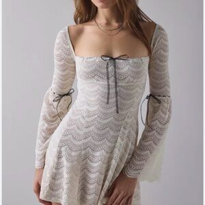 Kimchi Blue Alina Scalloped Lace Bell mini dress